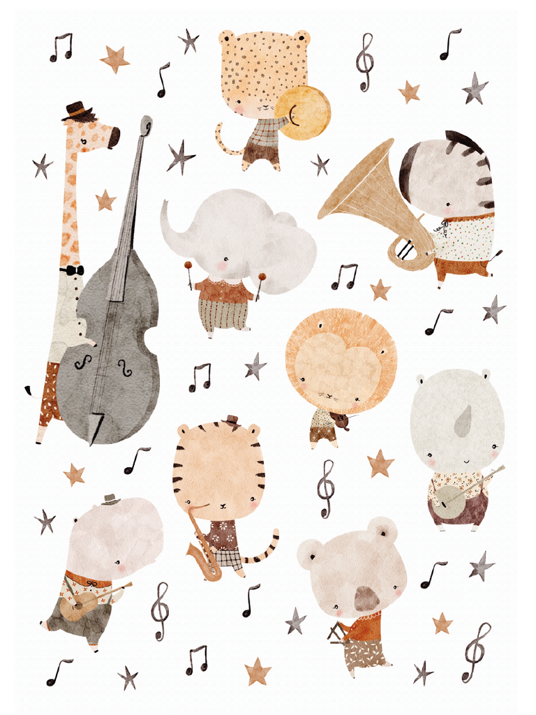 Lámina Decorativa Jungle Jazz