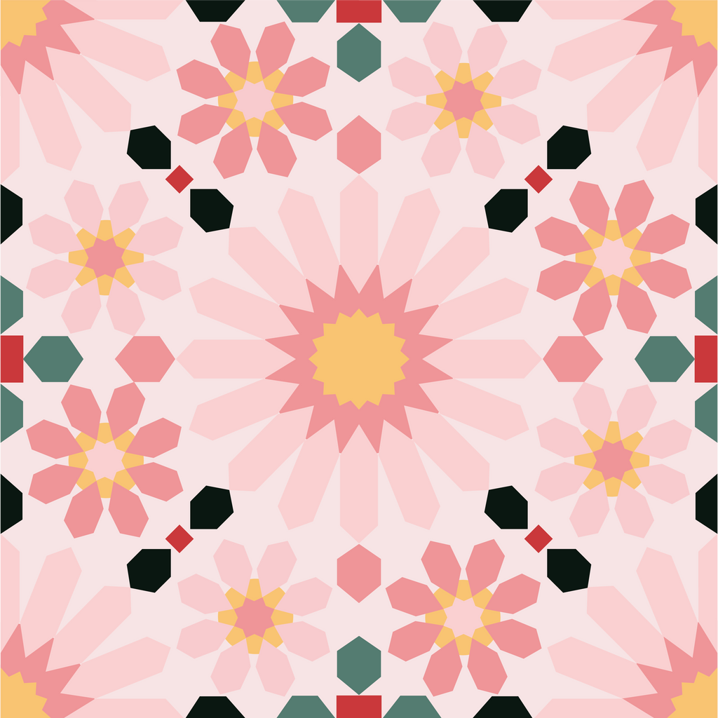 Azulejo Adhesivo Moroccan mix hex