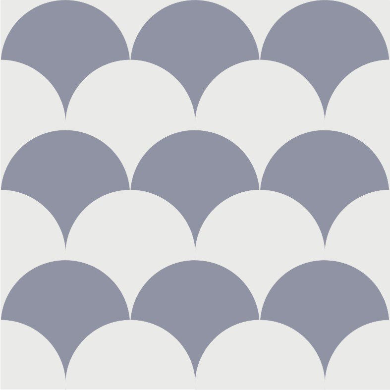 Azulejo Adhesivo Round waves Light